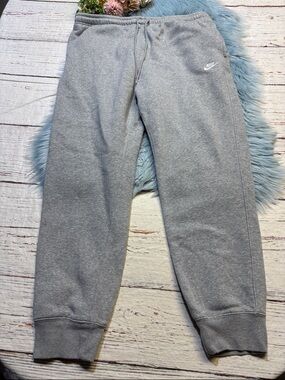 Nike Sportsclub Fleece Heather Grey Jogger Sweatpants sz XL